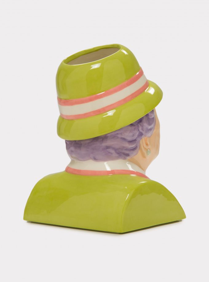 Jimmy D Lanza's "La Gisella", painted and handmade flowerpot