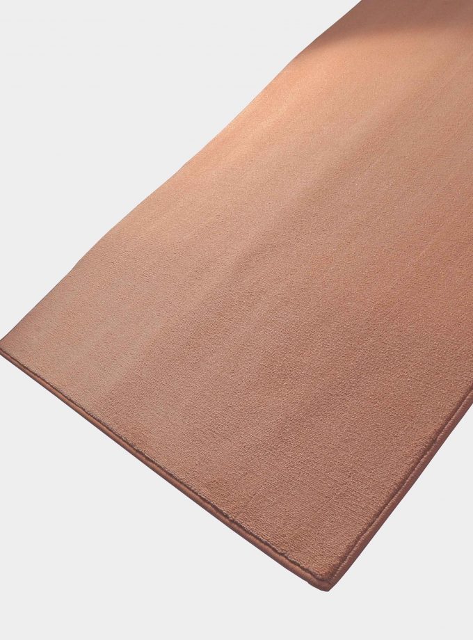 Tappeto "Solid" tinta unita rosa antico in tessuto