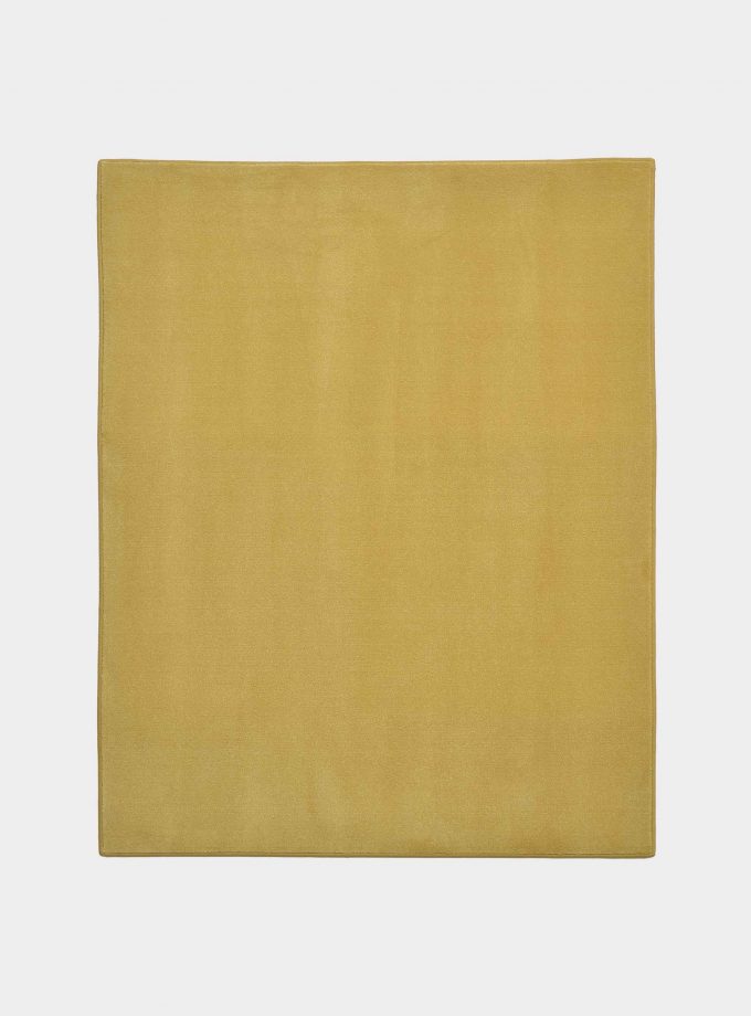 "Solid" mustard rug in monocolor fabric loopo milano design F