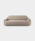 "Minimal" three seater cream velvet sofa loopo milan design F