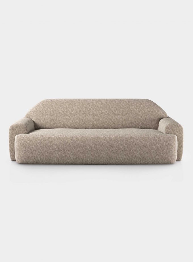 "Minimal" three seater cream velvet sofa loopo milan design F