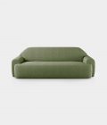 "Minimal" 2 seater green velvet sofa loopo milan design F