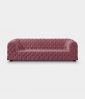 Capitonné antique pink velvet sofa loopo milan design F