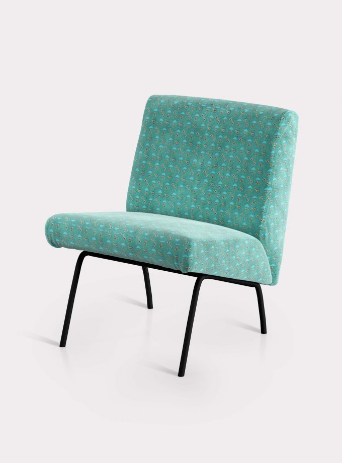 Armchair with "Acrobats and Clouds" pattern