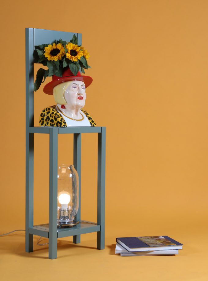 "La Luisa", vaso da fiori realizzato e dipinto a mano