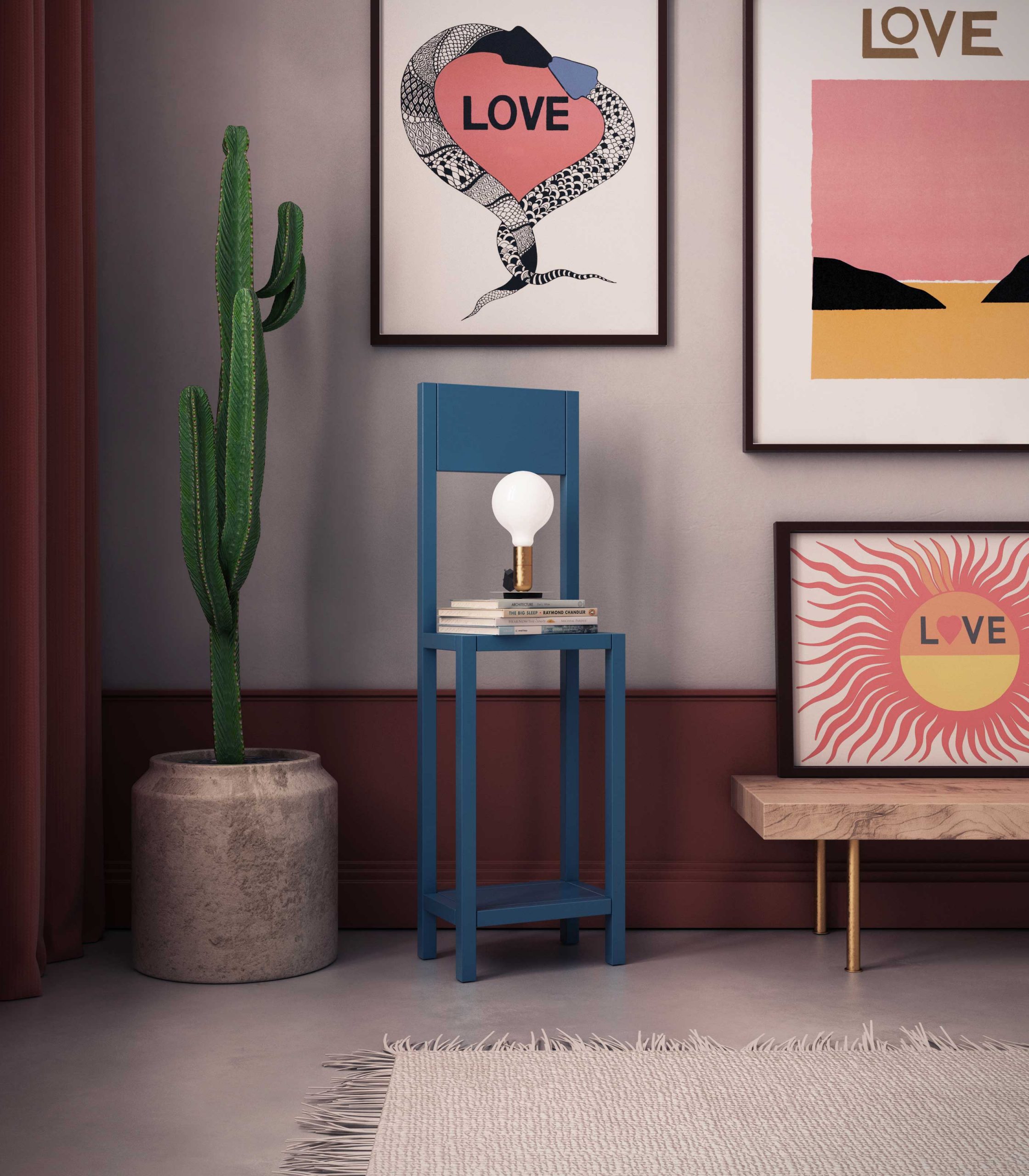 petrol-blue-chair-for-an-unexpected-guest-loopo-milano-design-staged Petrol blue chair for an unexpected guest loopo milano design staged