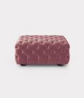 Pouf capitonne velluto rosa antico loopo milan design A